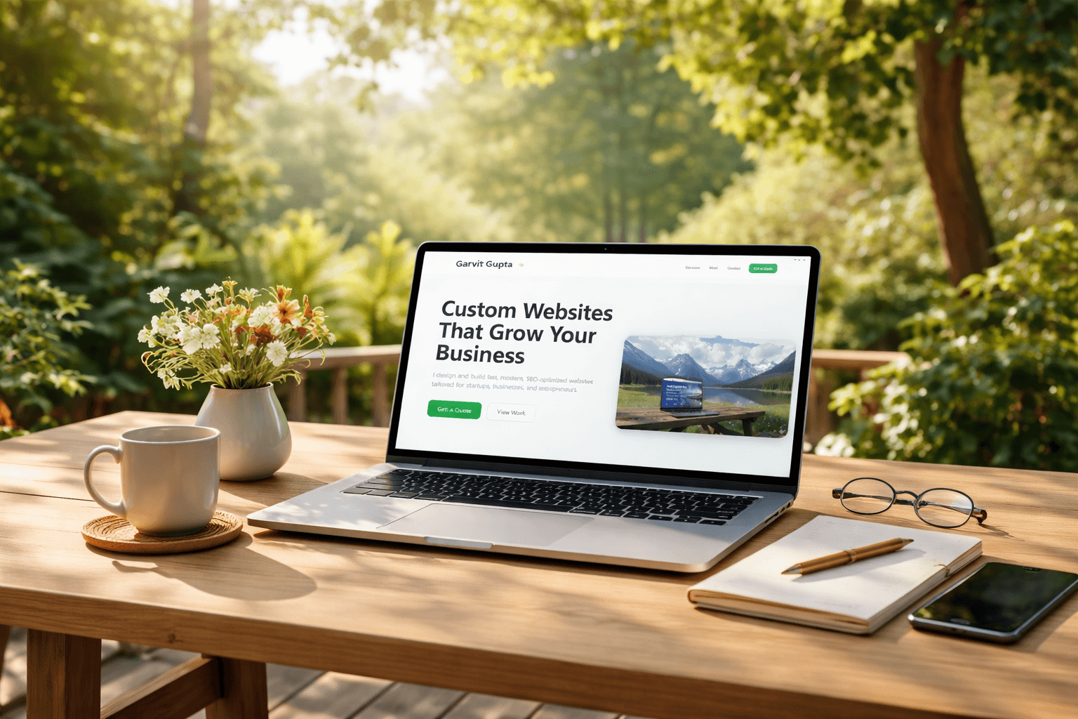 Services provided by a Web Developer to businesses including small local businesses and startups